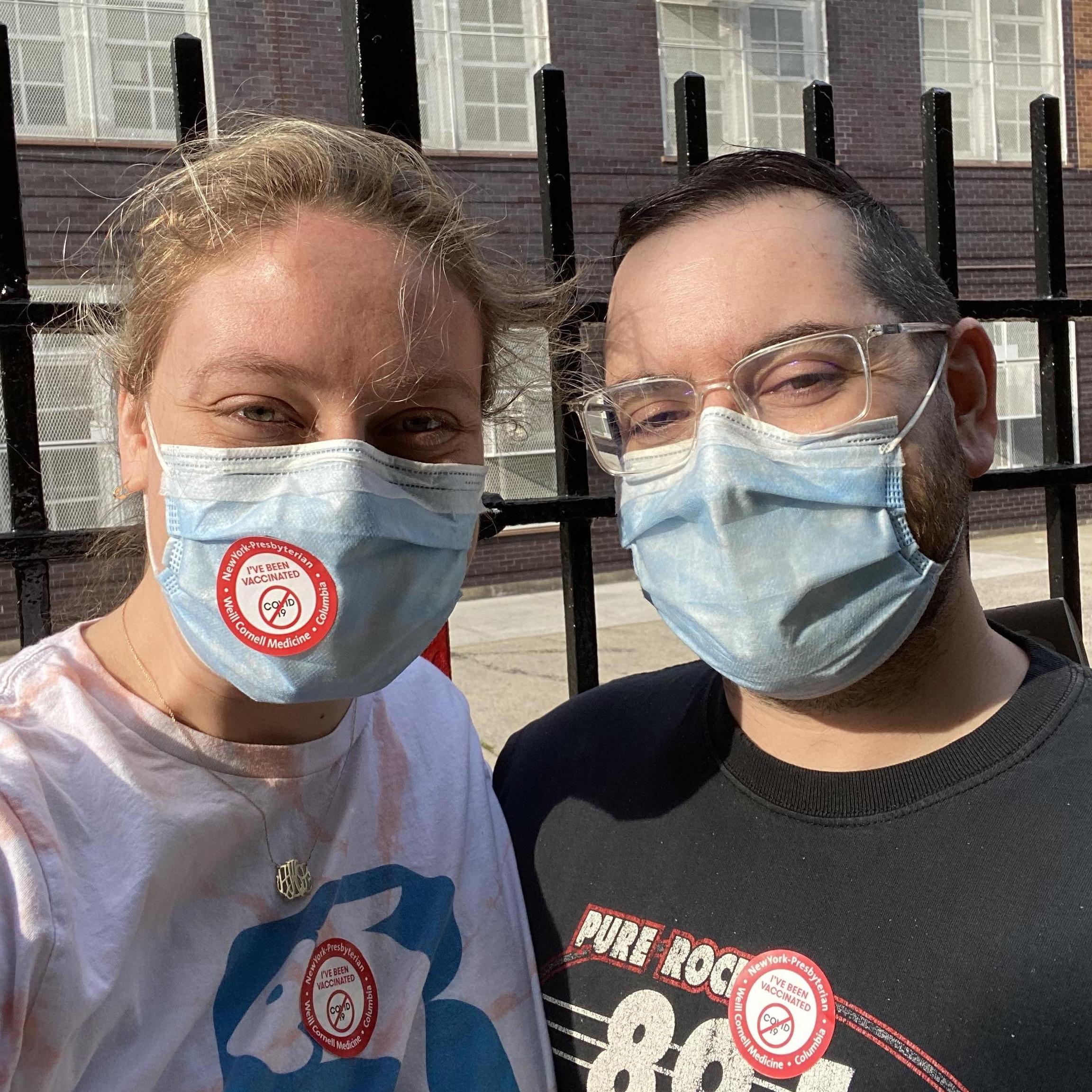 Fully vaxxed! May 4, 2021 in Brooklyn, NY.