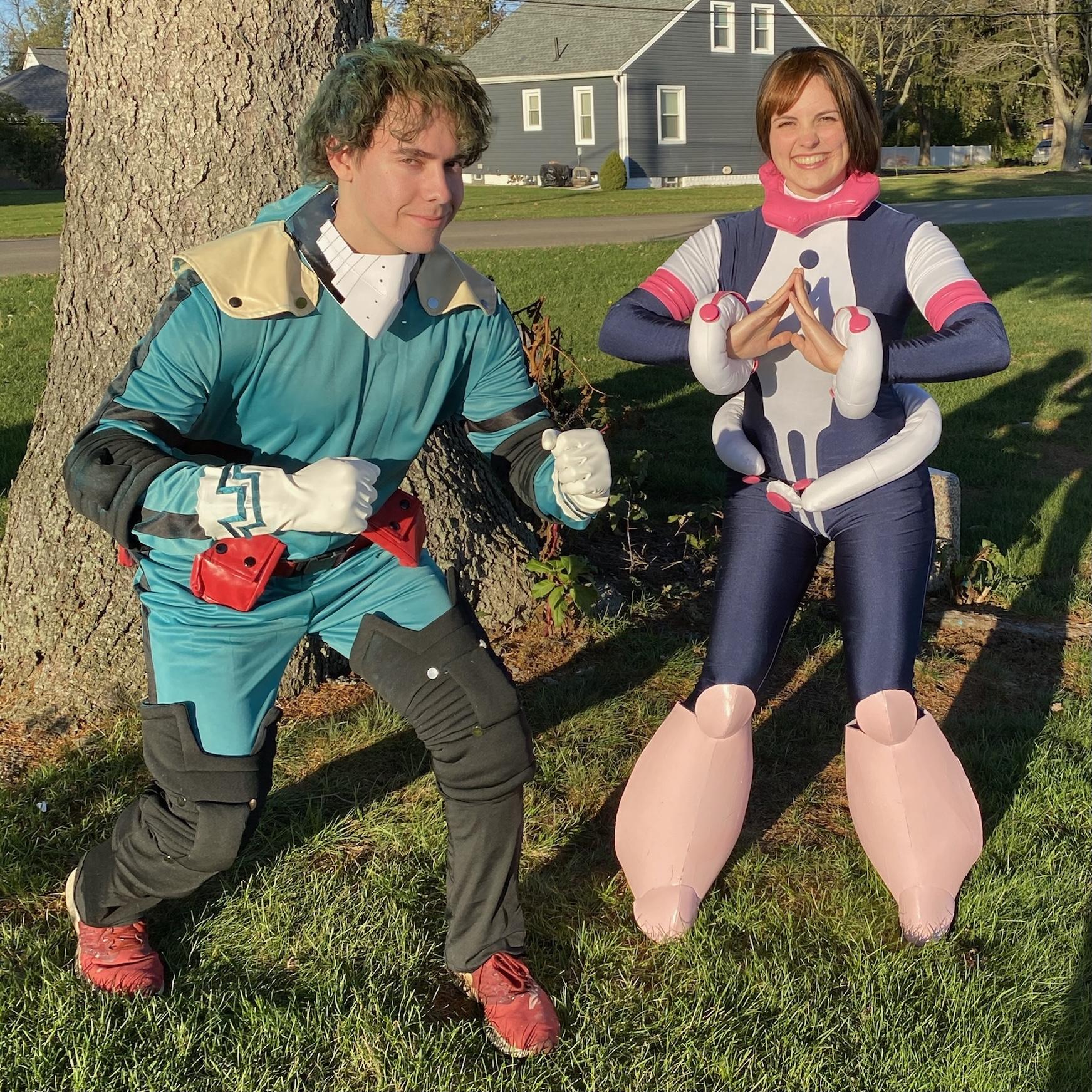 Our 2020 Halloween costumes are from "My Hero Academia" - a show Justin introduced to Christine and that we still watch together each Saturday when a new episode airs.