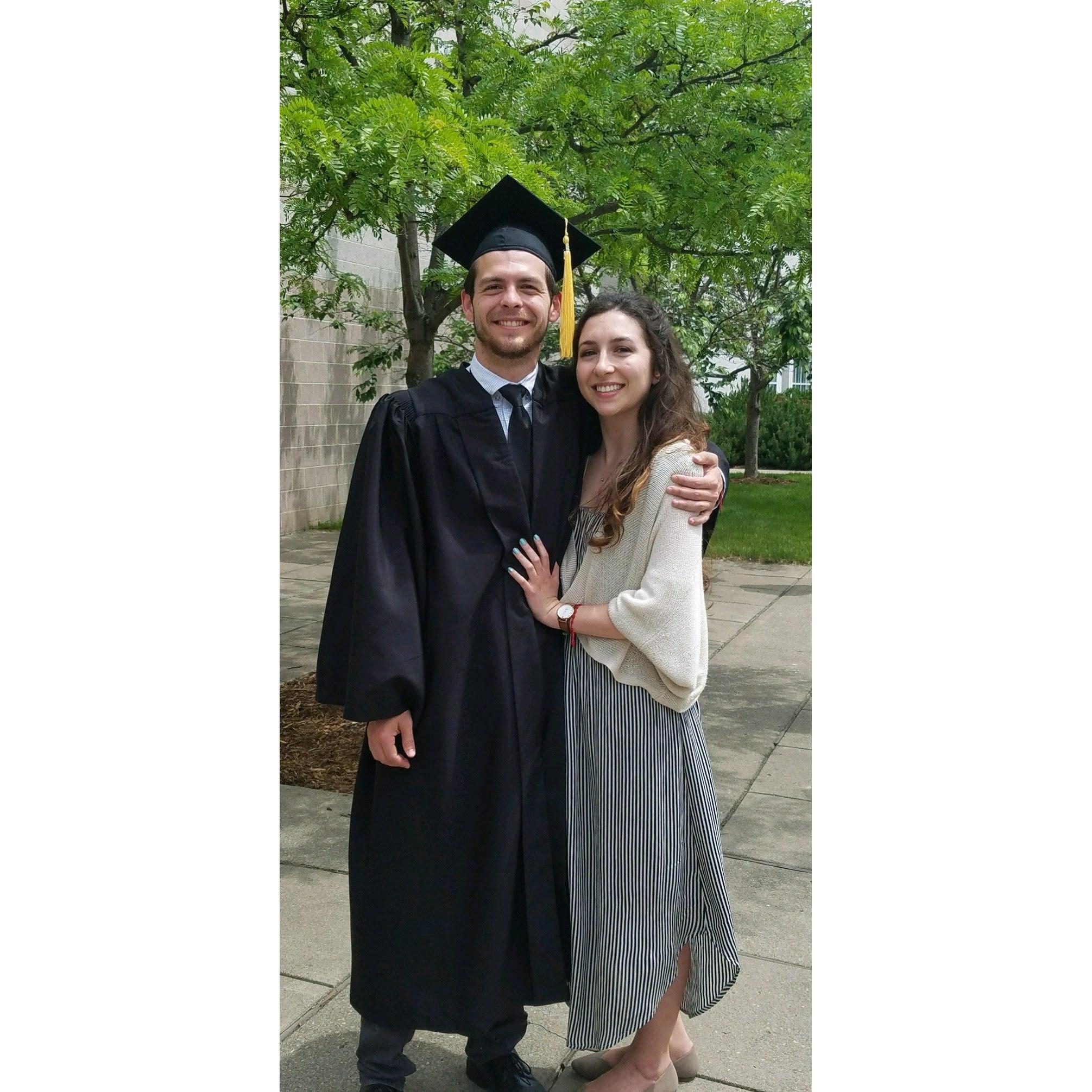 May 2017: Andrew's graduation from Cornell.