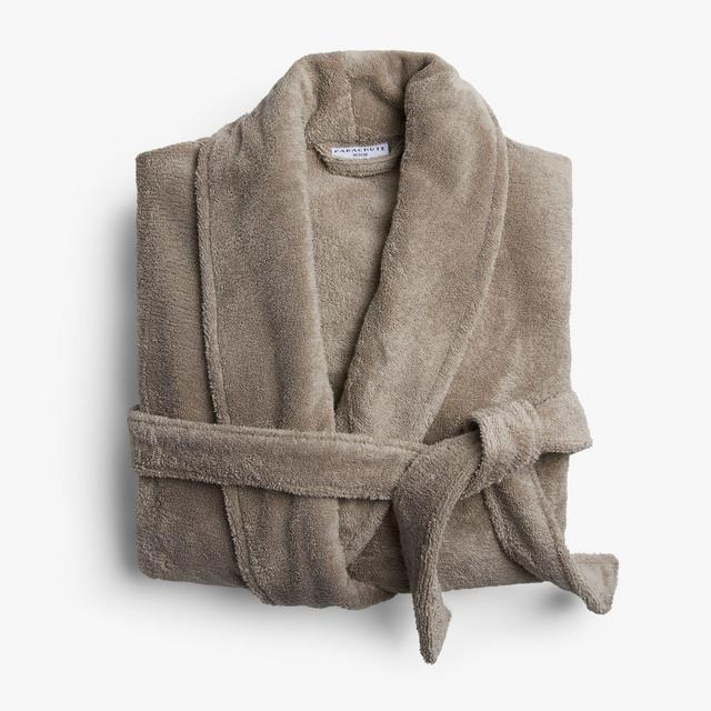 Classic Turkish Cotton Robe - Fawn, Size Small