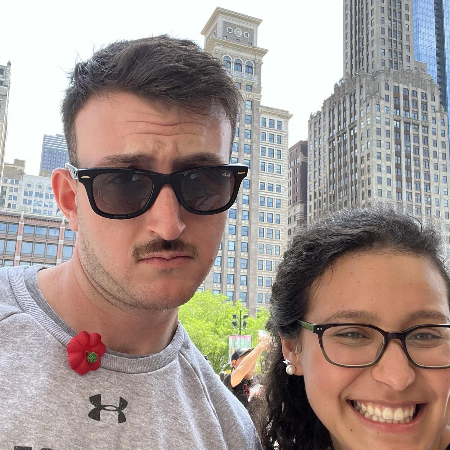 Arriana & Brian enjoying Memorial Day in Chicago