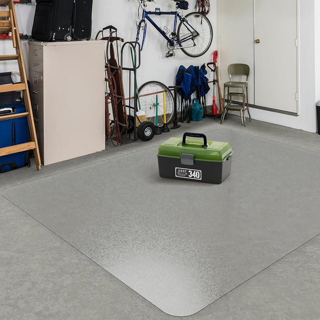 ZPAI Clear Plastic Area Mat for Under Dining Table, 6'×9' Large No Slip Waterproof Vinyl Area Rug for Home, Anti-Spill Hard Floor Protector Cover for Living Room, Easy Clean Floor Mat