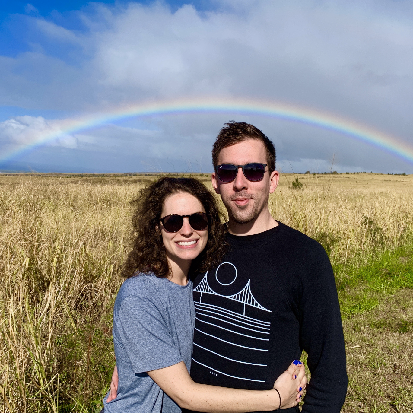 somewhere under a rainbow in Hawaii
