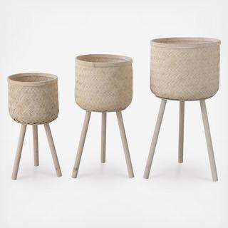 3-Piece Bamboo Baskets