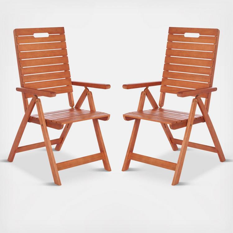 Safavieh, Rence Outdoor Folding Chair, Set of 2 | Zola
