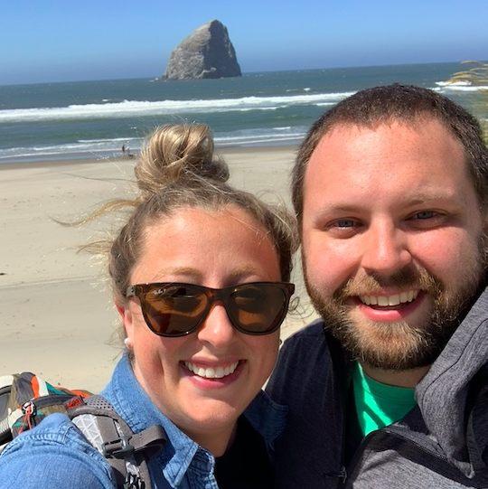 The Oregon coast on a rare sunny day