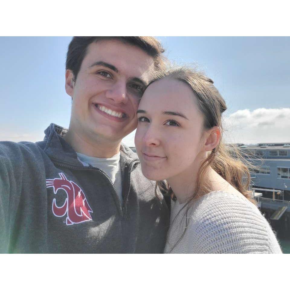 May 2020- Our first time seeing each other since COVID-19 shut down WSU Pullman! This was Mackenzie's first time in Seattle, meeting Connor's mom and sister!