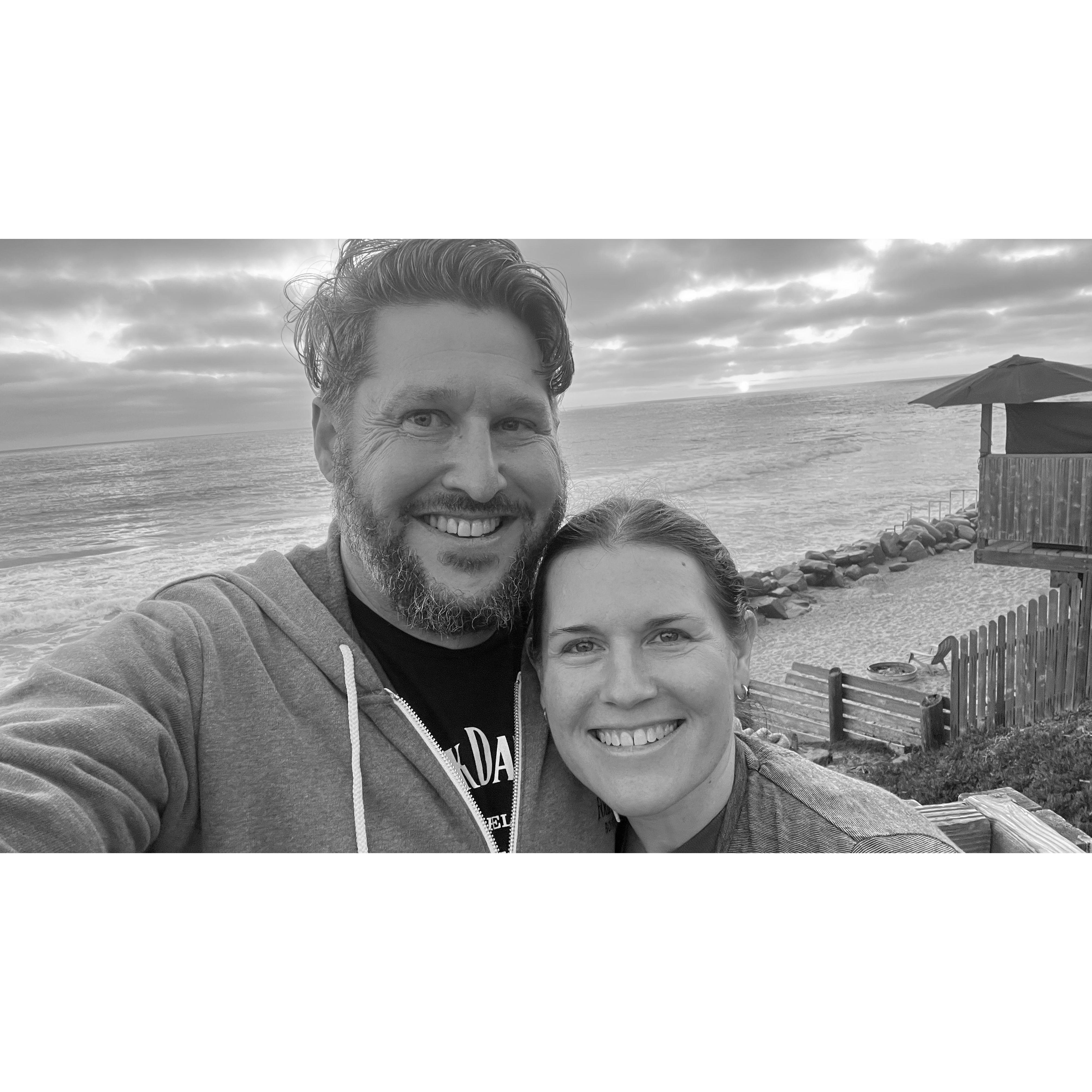 Our first time seeing Oceanside Beach together!