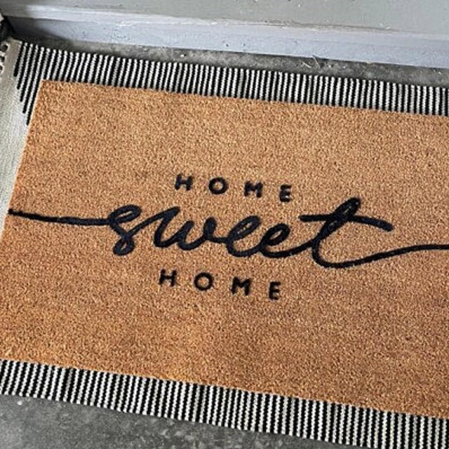 Home Sweet Home Doormat, Flocked Coir...