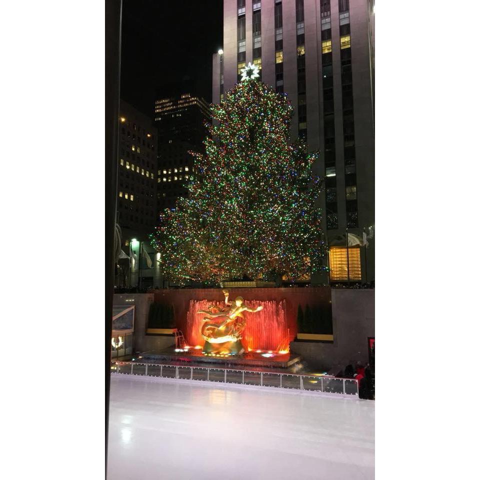 Rockefeller Tree where we got engaged!