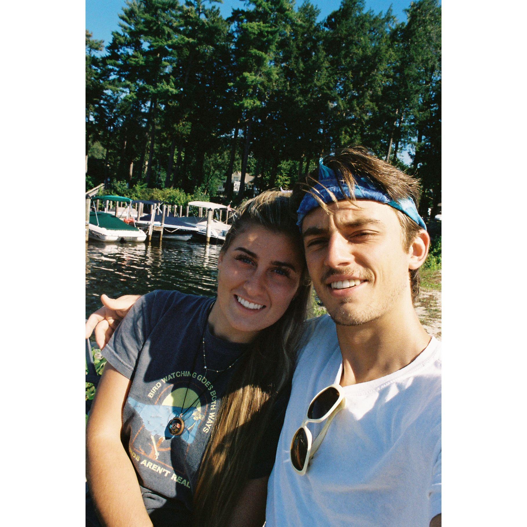 At the beach of Lake Winnipesaukee, New Hampshire