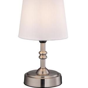 O’Bright Seraph mini – Cordless LED Table Lamp with Dimmer, Built-in Rechargeable Battery, 3-Level Brightness, Patio Table Lamp, Bedside Night Lamp, Ambient Light for Restaurant, Brushed Nickel