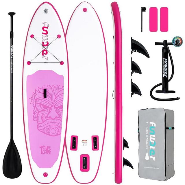 FunWater Inflatable Ultra-Light Stand Up Paddle Board for All Skill Levels with Premium SUP Paddleboard Accessories,Non-Slip Comfort Deck for Youth & Adults