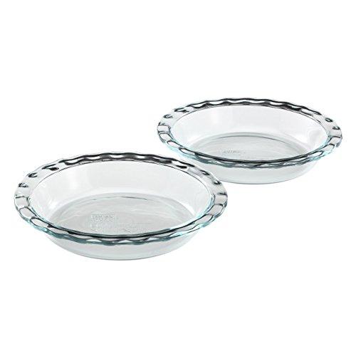 Pyrex Easy Grab Glass Pie Plate (9.5-Inch, 2-Pack)