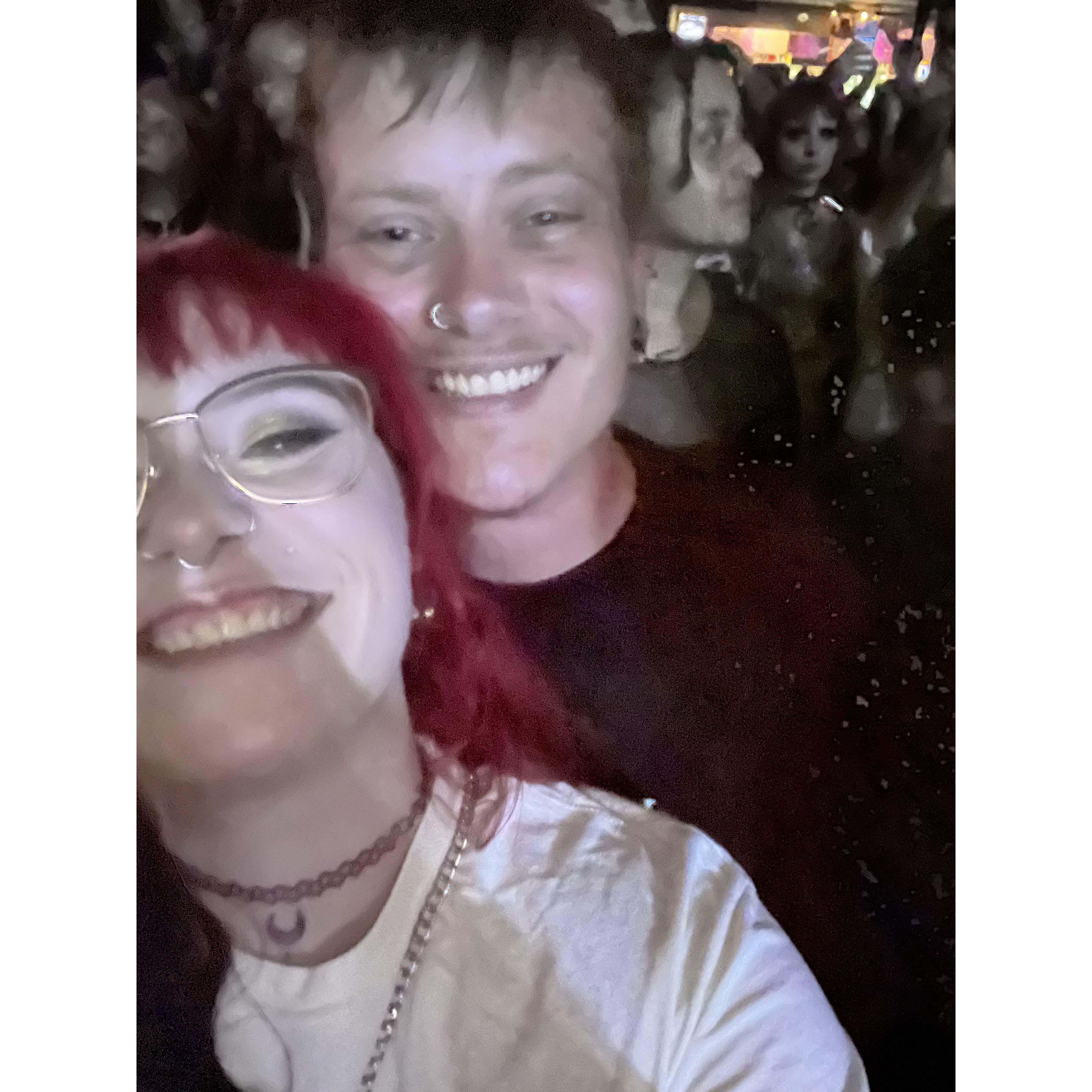 Seeing his favorite band