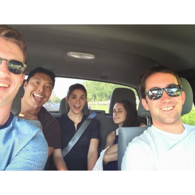 Our first trip we ever took together! Driving to the cape with some lovely people.