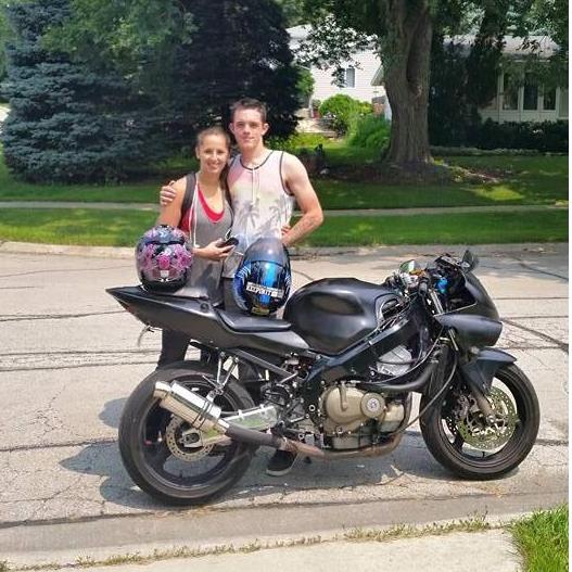 Roger sold his motorcycle to help pay for the engagement boat.