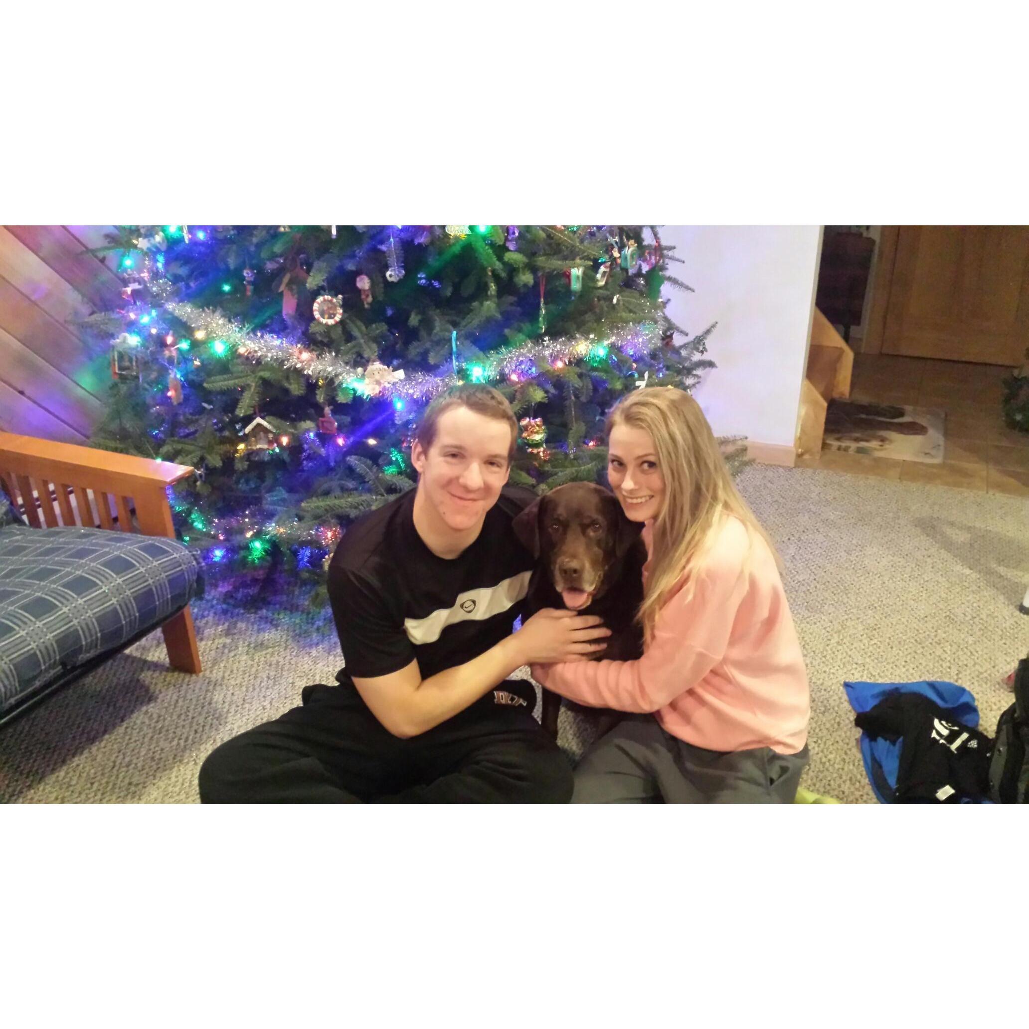 Christmas 2016 with Lucy, Oneonta, NY