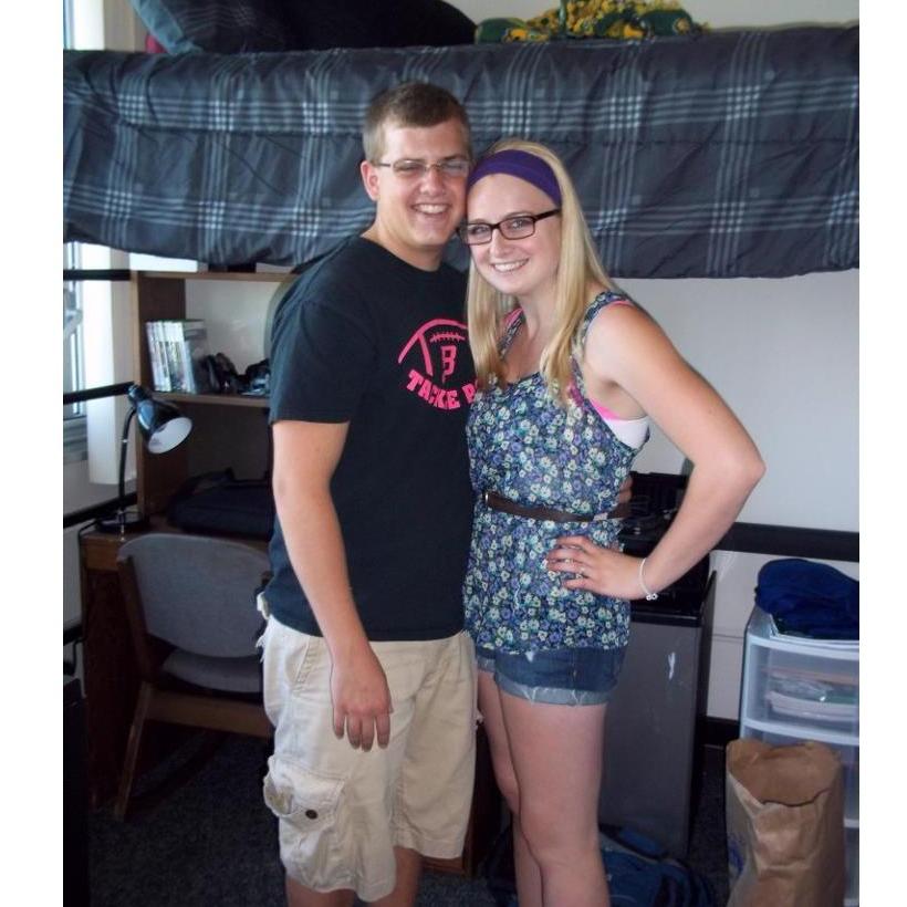 Moving Spencer into his Freshman year dorm in 2011