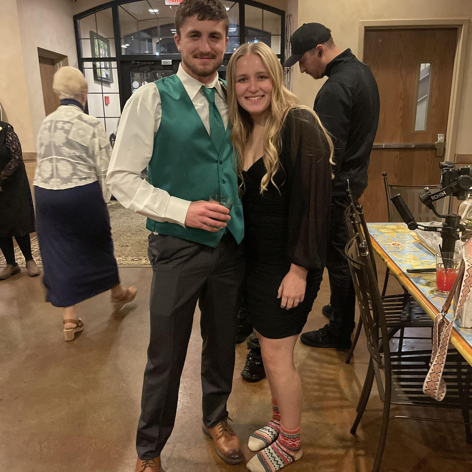 Our first wedding together