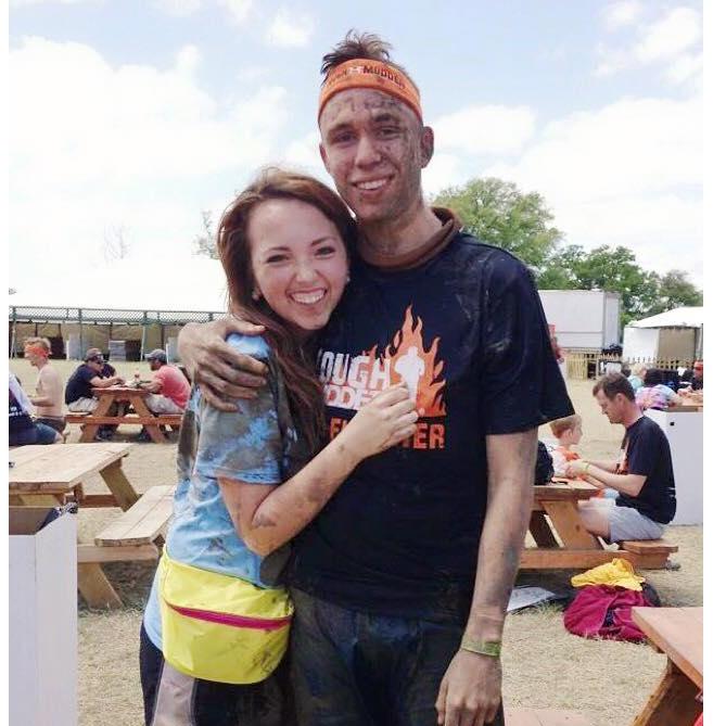 Charlie's second Tough Mudder (the first resulted in an equally horrible mohawk that Katie tried...and failed...to fix the night they met)