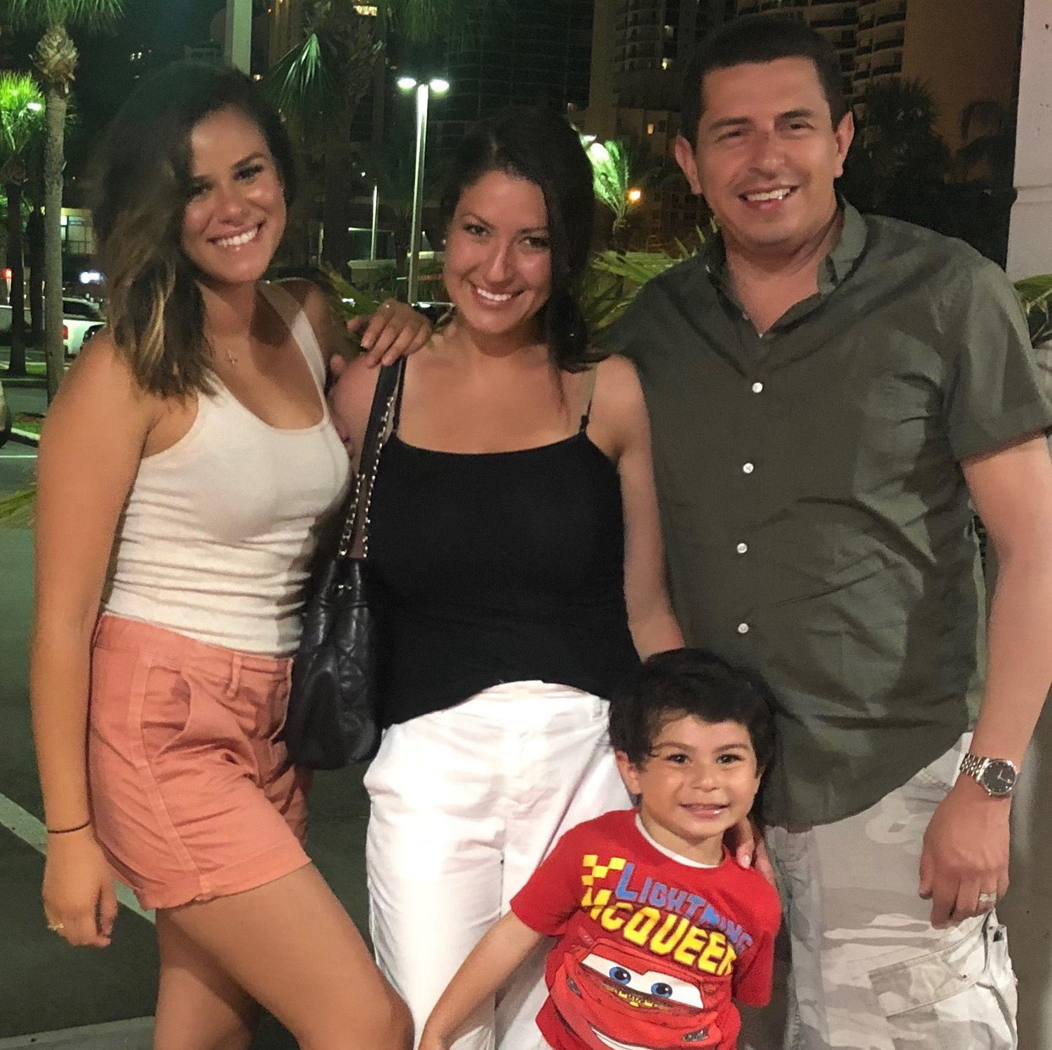 Nathalie with her uncle Nelson, wife Anda and now Owen, the youngest cousin.