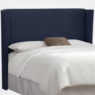 Nail Button Wingback Headboard