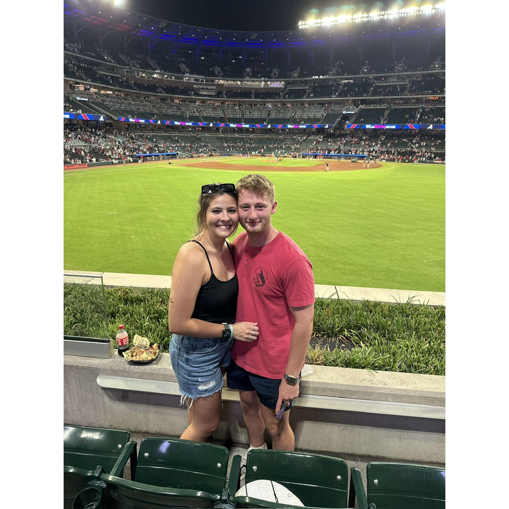 Hayley planned a trip to watch the Braves (they lost).