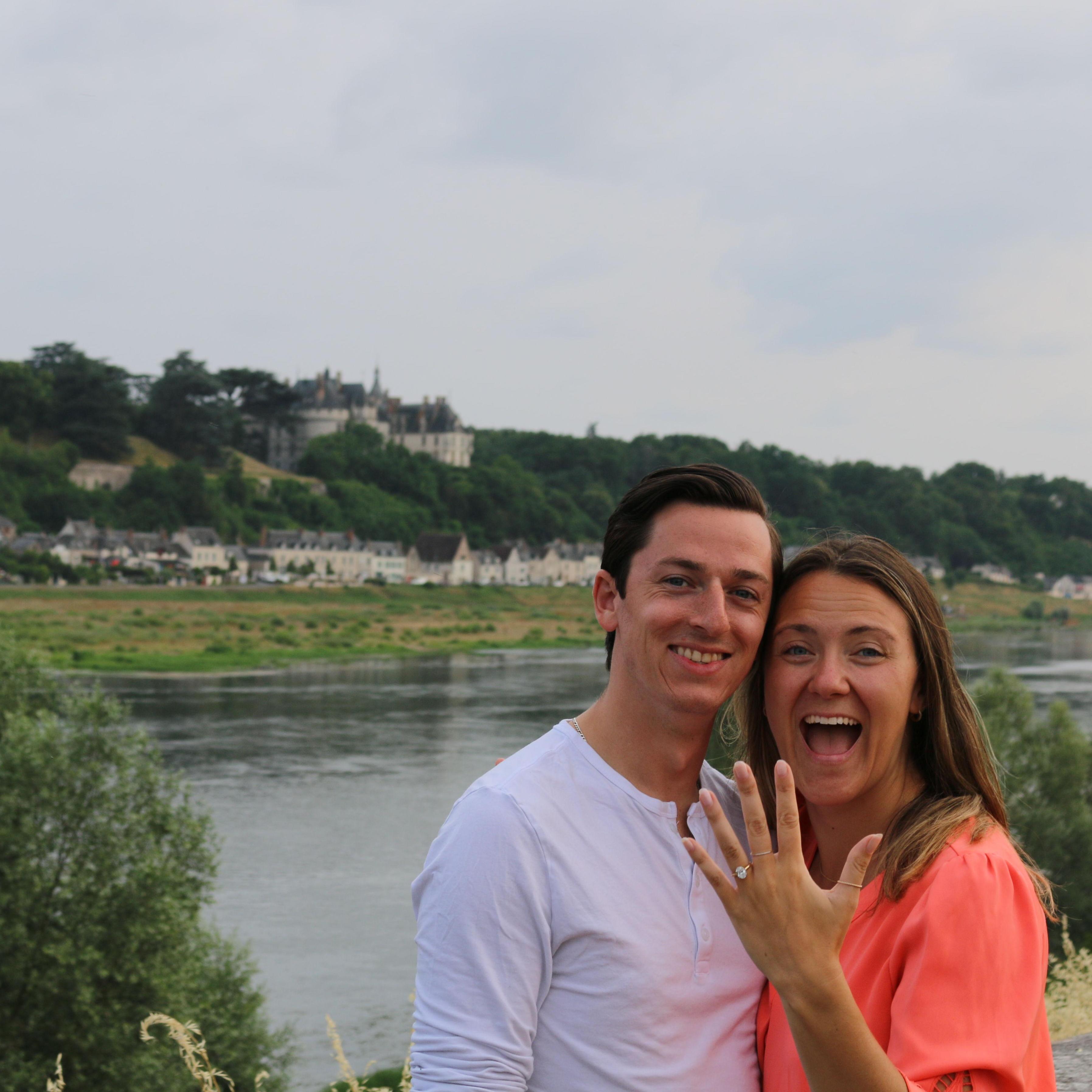 JUNE 28, 2023 Justin popped the question at Chateau sur Loire in France!