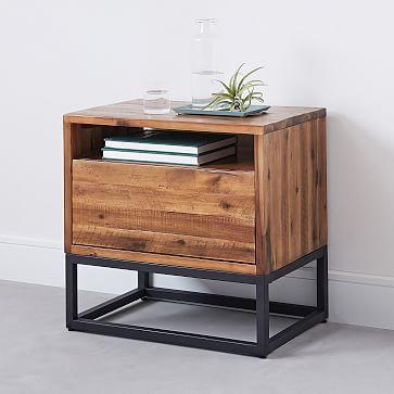Logan Industrial Nightstand - Natural