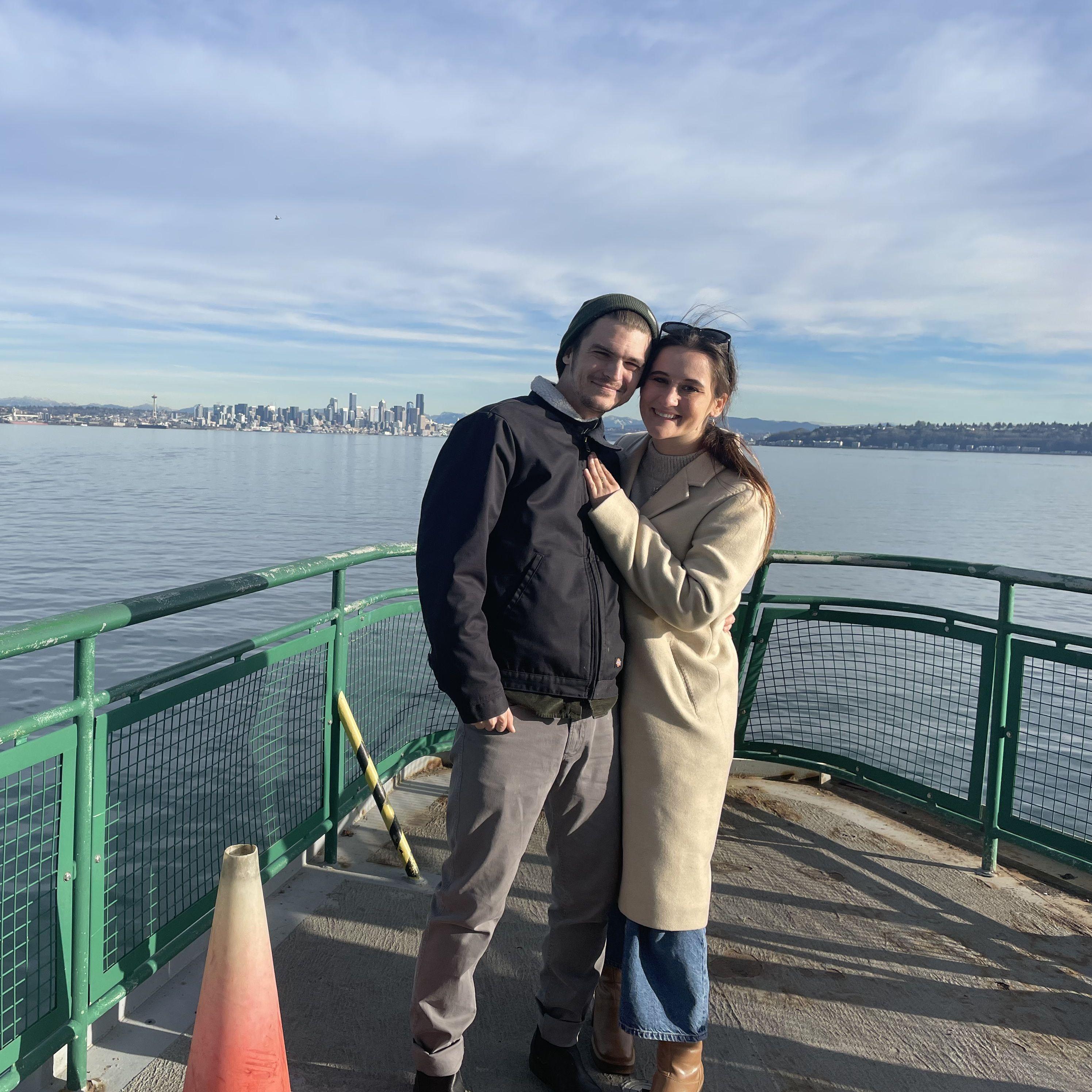 On the ferry to Seattle