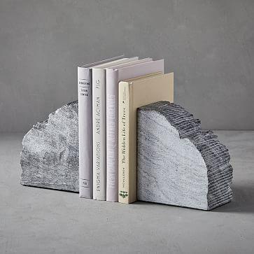 Rough Cut Stone Bookends