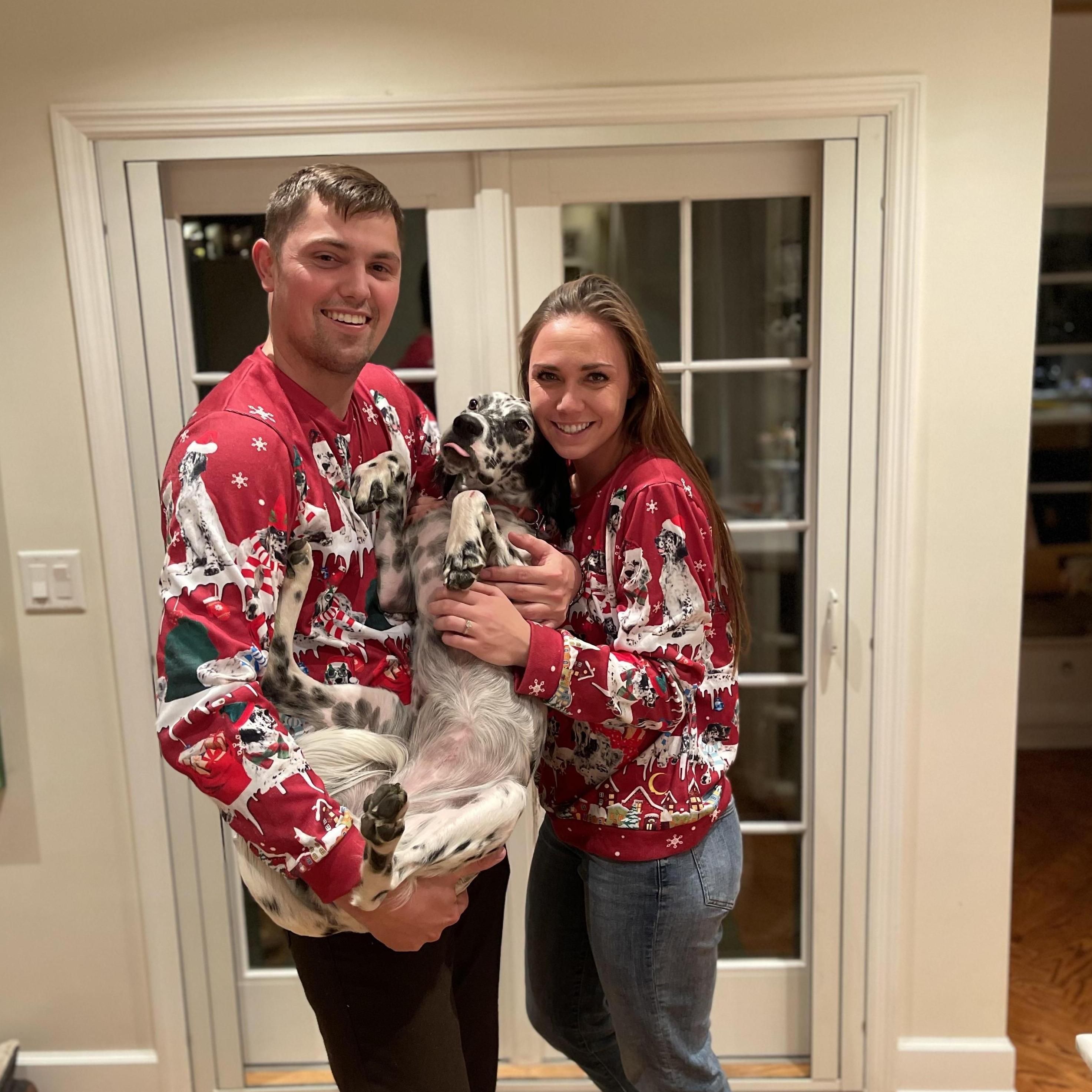 Matching Catch Christmas Sweaters!