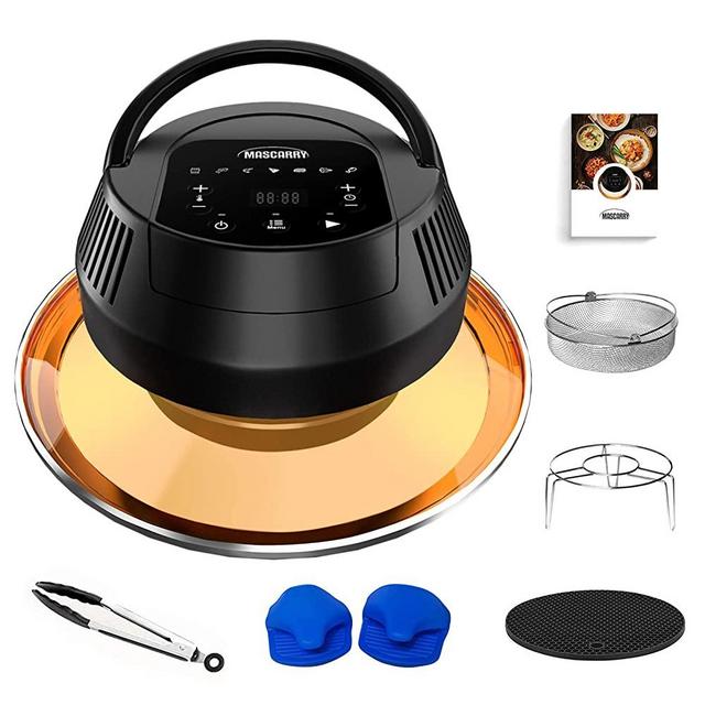 MASCARRY Air Fryer Lid for Instant Pot 6 Quart & 8 Quart, 8 In 1 Air Fryer Lid for Pressure Cooker, Turn Your Pressure Cooker Into Air Fryer in Seconds with LED Touchscreen and ETL Safety Protection for Air Frying