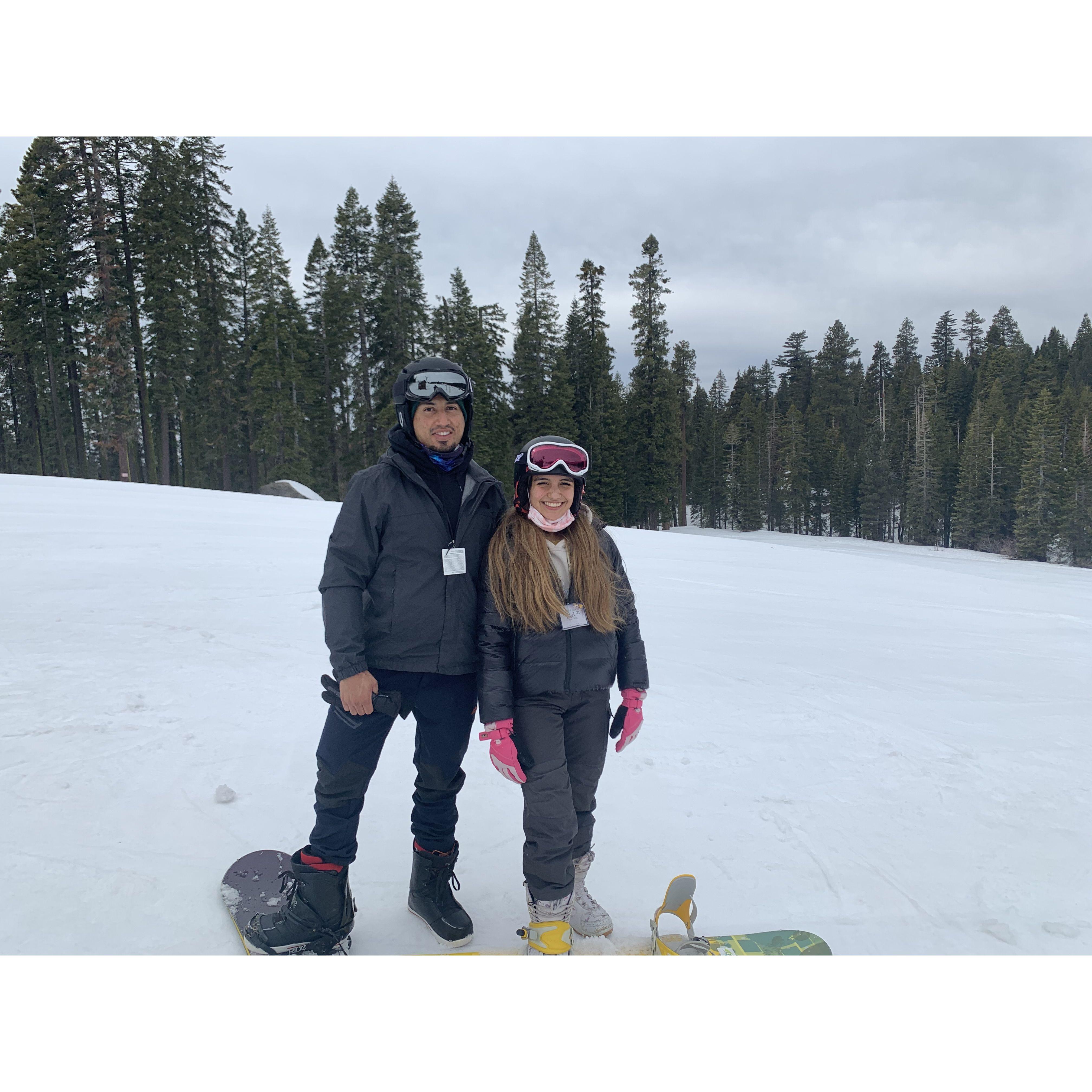 Snowboarding at Dodge Ridge 🏂