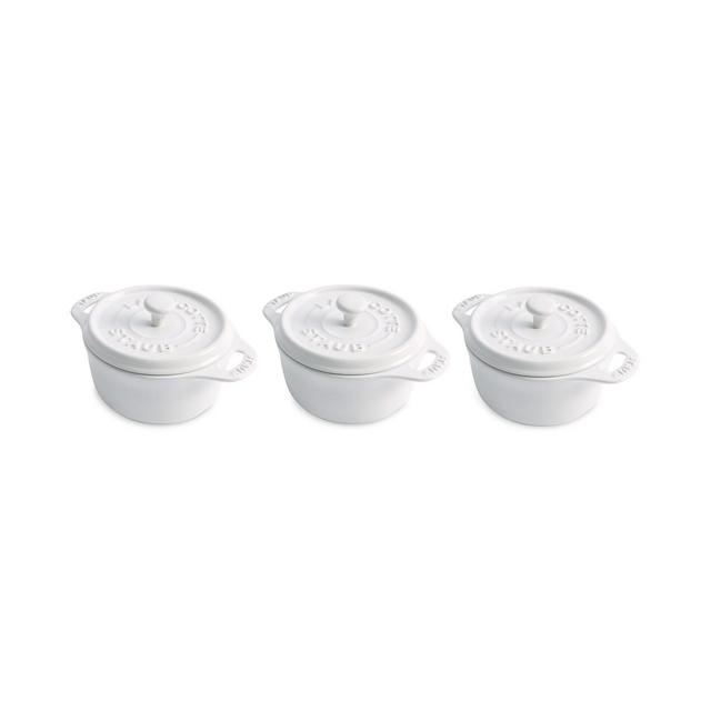 Staub 3 Piece Ceramic Mini Cocotte Set