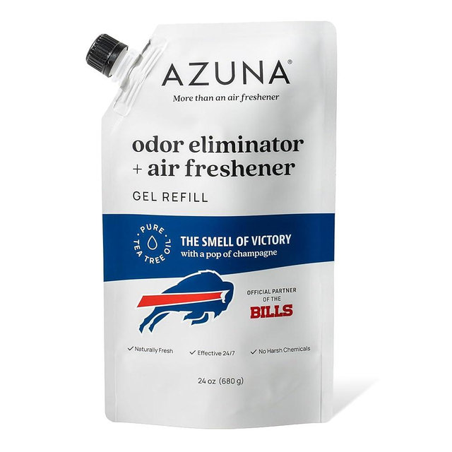 Azuna Odor Remover Gel Refill Pouch | Air Purifier with Tea Tree Oil | Plant Powered & Long Lasting | For Pet Odors, Smoke & Strong Odors | Smell of Victory | 24 oz.