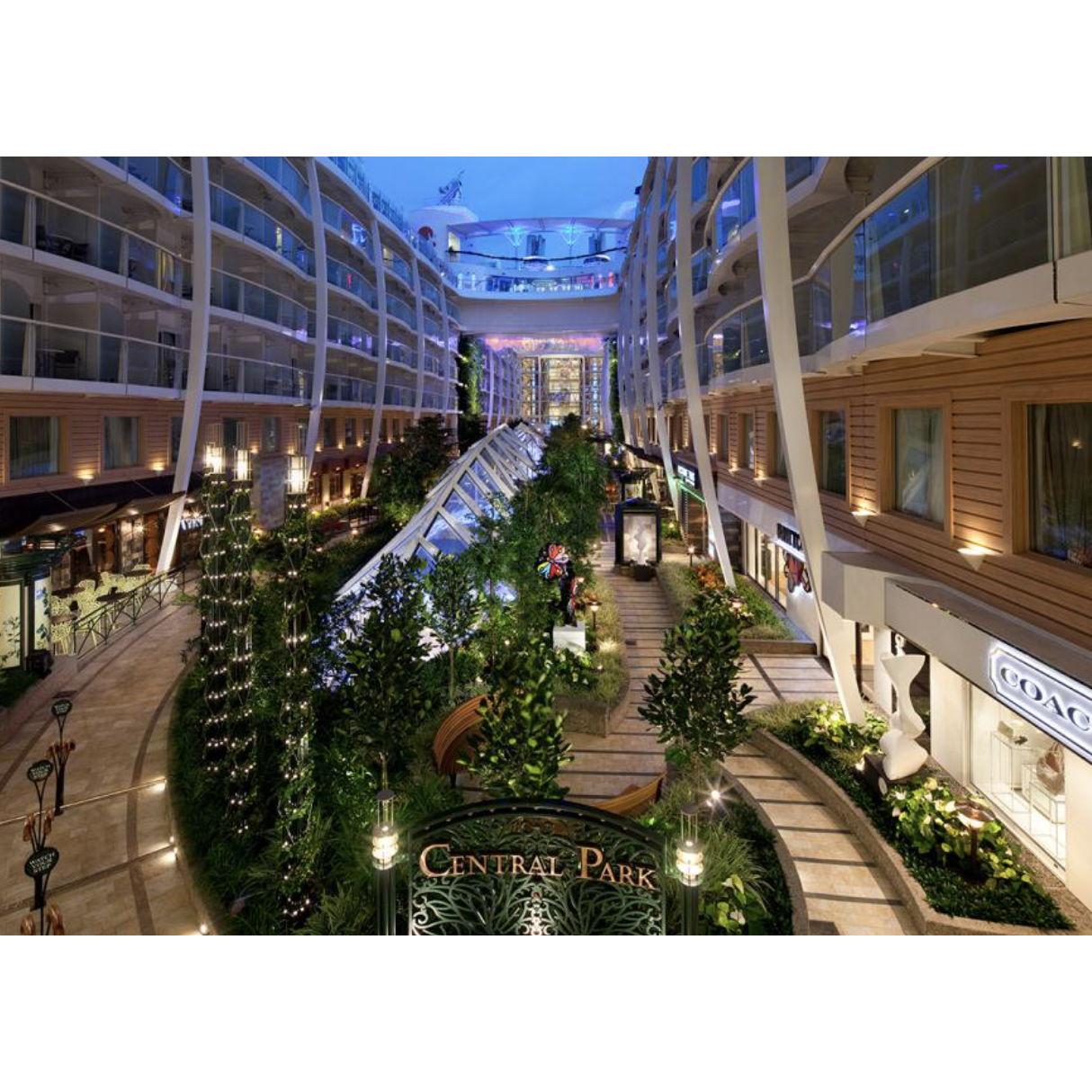 This is Central Park on the ship.