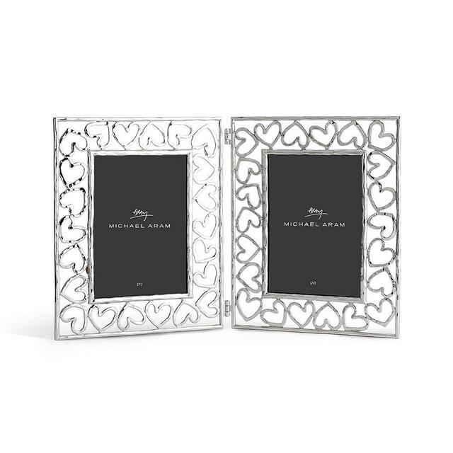 MICHAEL ARAM Heart Hinged Frame - Silver - 2" x 3"