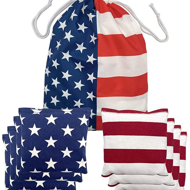 SPORT BEATS Cornhole Bags All Weather Cornhole Bean Bags Set of 8 for Cornhole Toss Games-Regulation Weight & Size-Includes Tote Bags