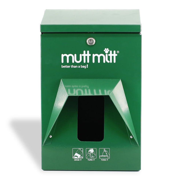 Mutt Mitt® Rustproof Commercial Grade Aluminum Dog Waste Dispenser - No Bags (Green)