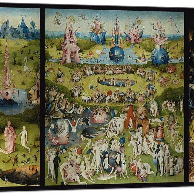 ARTCANVAS The Garden of Earthly Delights 1515 Canvas Art Print by Hieronymus Bosch - 40" x 26" (0.75" Deep)