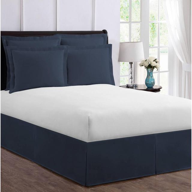 Queen Tailored Bedskirt Navy - Magic Skirt