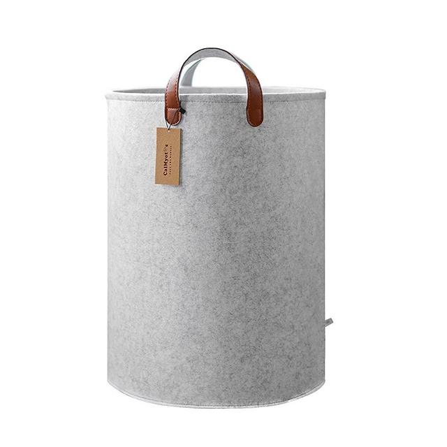 Large Laundry Hamper for Dirty Clothes, Cloths & Towels | Tall, Big Basket for Extra Loads | XL Size, Sturdy, Collapsible, Portable & Waterproof | Cute, Modern | Kids, Nursery, Girls, Baby