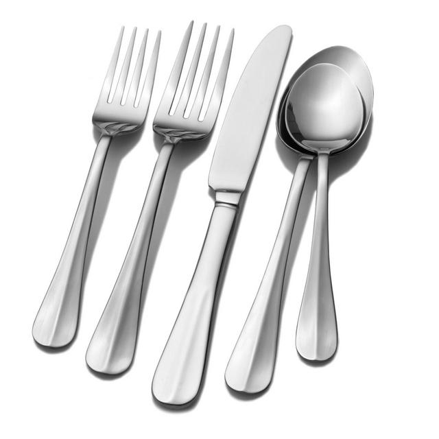 Pfaltzgraff® Simplicity 42-Piece Flatware Set in Silver