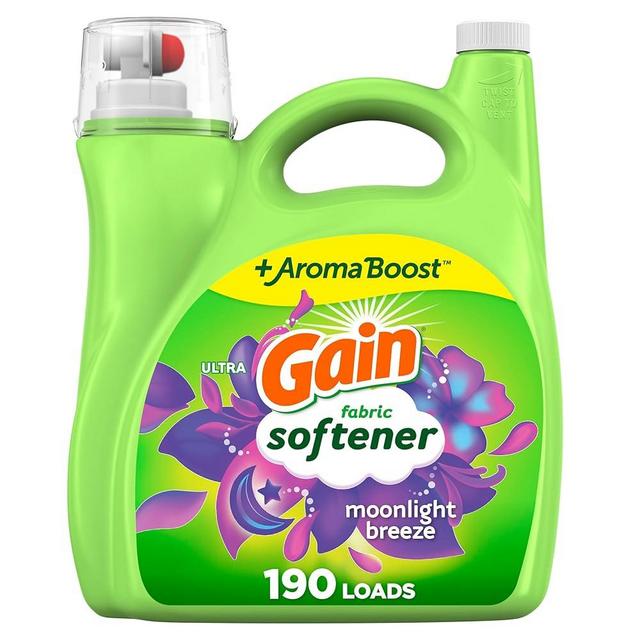 Gain Liquid Fabric Conditioner, Moonlight Breeze Fabric Softener, 190 loads, 140 fl oz