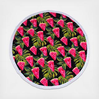 Isla Watermelon Round Beach Blanket