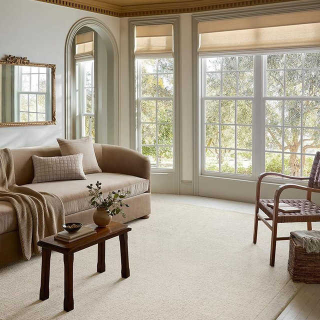 Loloi Magnolia Home by Joanna Gaines Henley Collection HNY-01 Ivory/Smoke 7'-9" x 9'-9" Area Rug