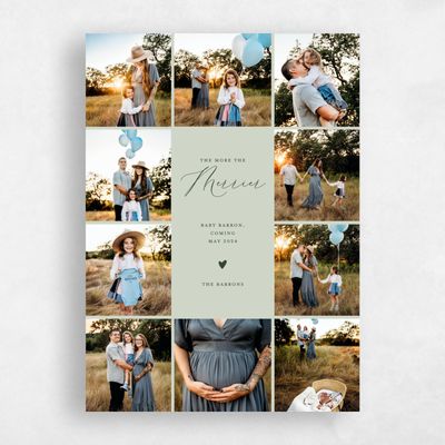 Grassy Sage, Green Holiday Card - Brookland