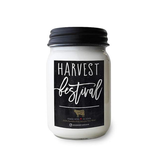 Milkhouse Candle Company, Harvest Festival, Farmhouse Collection, Fall Scented Soy Candle, Mason Jar Candle, 13 Ounce